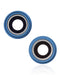 Lente de camara trasera con soporte y bisel para iPhone 13 / 13 Mini (Azul) (Zafiro Real / Premium)
