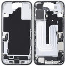 Chasis de marco medio con puerto de carga flex y pequenas piezas iPhone 16 (US Version) (White)