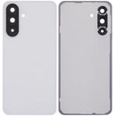 Tapa trasera gris claro para Samsung Galaxy A56 5G (SM-A566) con lente de cámara, repuesto Aftermarket Plus.