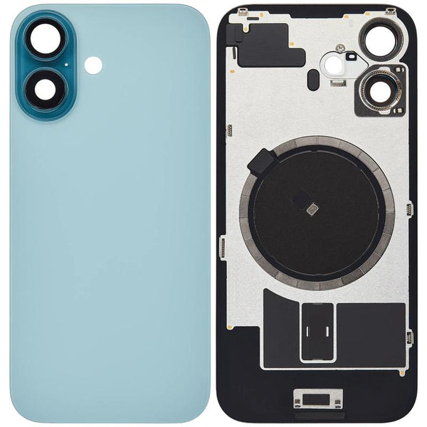Compra la tapa trasera con placa de acero con imán MagSafe preinstalado para iPhone 16 en Guatemala.
