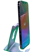 Venta de iPhone 12 Pro Max seminuevo en Guatemala, liberado de fábrica en color negro, con garantía y certificado de salud de batería al 86%.