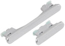 Botones laterales de encendido y volumen blancos para Samsung Galaxy A36 5G (A366), repuesto para reparación.