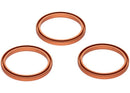 Aros de cámara trasera Cosmic Orange para iPhone 17 Pro/Pro Max, paquete de 3 piezas.