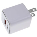 Cargador de pared GaN 30W AmpSentrix Pro, USB-C y USB-A, color Desert Titanium para carga rápida.