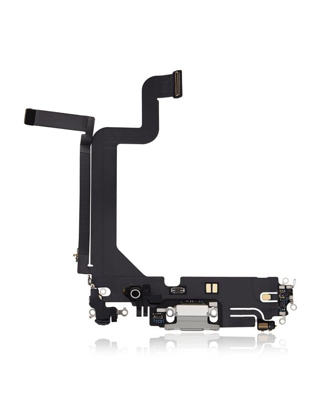 Puerto de carga para iPhone 14 Pro Max (Plata)