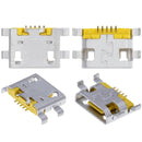 Reparación de puerto de carga Micro B con soldadura requerida, 05 pines y 4 puntos de anclaje en Guatemala.