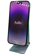 Encuentra iPhone 14 Pro Max seminuevo en Guatemala, libre de fábrica, color púrpura y certificado de grado 1 como nuevo.