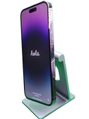 Encuentra iPhone 14 Pro Max seminuevo en Guatemala, libre de fábrica, color púrpura y certificado de grado 1 como nuevo.