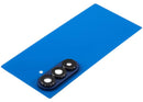 Tapa trasera azul sombra para Samsung Galaxy Z Fold 7 (F966) con lente de cámara, pieza de repuesto.