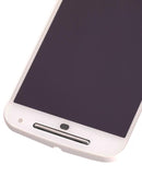 Pantalla LCD blanca refurbished para Motorola Moto G2 (XT1064, XT1068, XT1069) con display y frente.