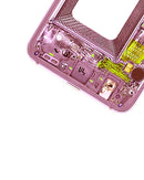 Tapa trasera rosa Flamingo para Samsung Galaxy S10e (SM-G970F) con piezas pequeñas, repuesto para reparación.