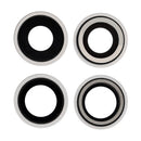 Pack de 10 lentes de cámara trasera blancos con bracket y bisel para iPhone 12 y 12 Mini.