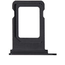 Bandeja SIM simple negra para iPhone 16e/17e, repuesto A3212, A3408, A3409, A3410.