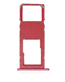 Bandeja para tarjeta SIM para Samsung Galaxy A02S (A025 / 2020) (Rojo)