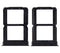 Bandeja para doble tarjeta SIM para OnePlus 6T (Mirror Black)