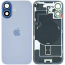 Tapa trasera azul brillante con MagSafe y NFC para iPhone 17 A3520, ideal para reparación de back glass.