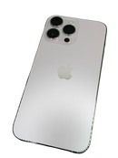 Venta de iPhone 14 Pro Max seminuevo en Guatemala, libre de fábrica, Grado 1, con salud de batería al 100% y certificado, en color plata.
