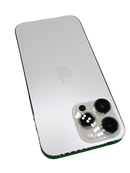 Venta de iPhone 14 Pro Max seminuevo en Guatemala, libre de fábrica, Grado 1, con salud de batería al 100% y certificado, en color plata.