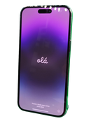 iPhone 14 Pro Max seminuevo en color púrpura, libre de fábrica y certificado, con 256GB de almacenamiento y salud de batería al 86% en Guatemala.