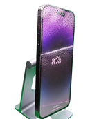 iPhone 14 Pro Max seminuevo en color púrpura, libre de fábrica y certificado, con 256GB de almacenamiento y salud de batería al 86% en Guatemala.