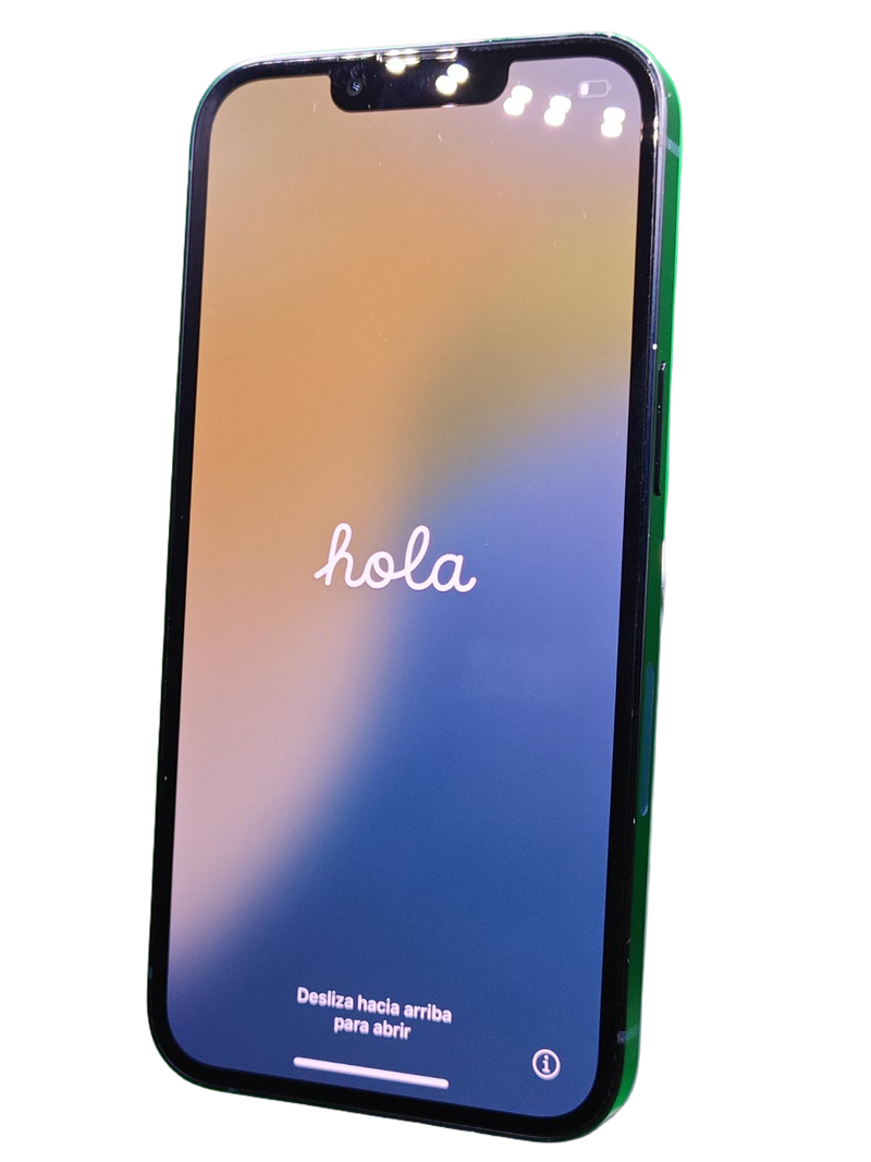 Venta de iPhone 13 seminuevo en Guatemala con garantía, estado como nuevo y certificado, con 128GB de memoria y salud de batería al 85%.