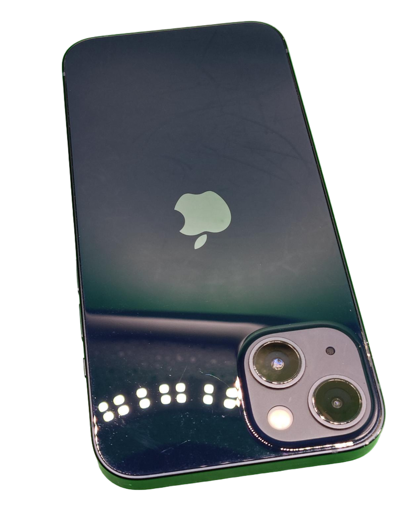 Venta de iPhone 13 seminuevo en Guatemala, color negro, libre de fábrica, certificado y con salud de batería al 82%.