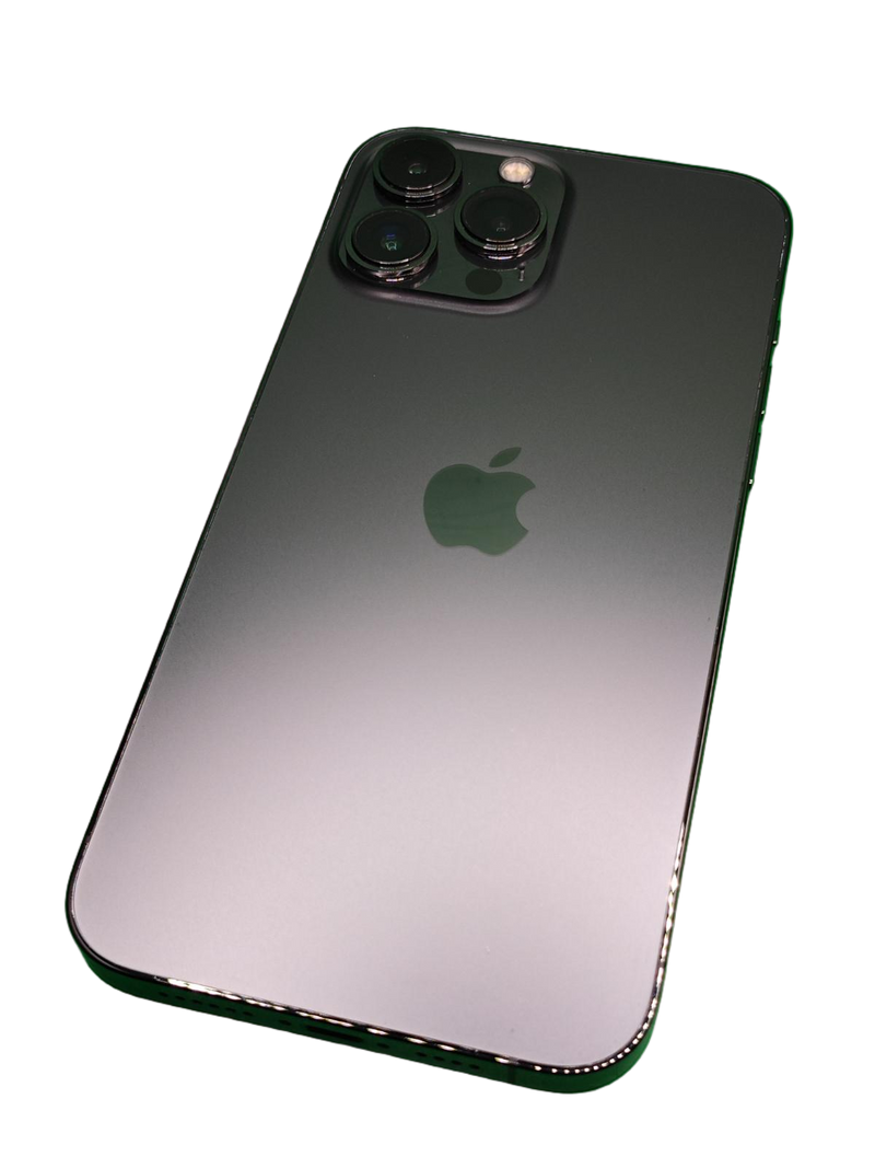 Venta de iPhone 13 Pro Max seminuevo en Guatemala - Negro, 128GB, libre de fábrica, certificado y con salud de batería al 83%.