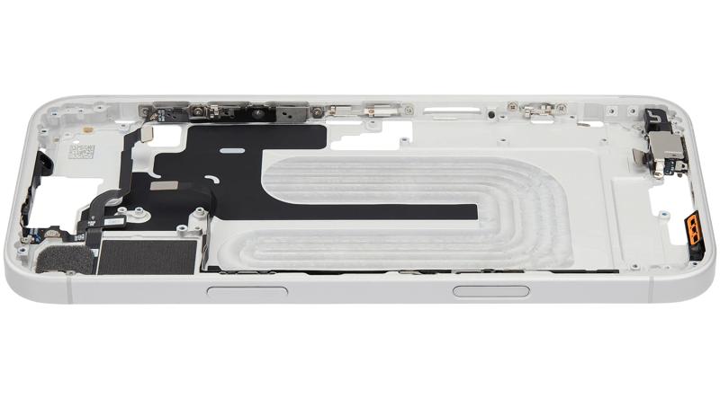 Compra tu chasis iPhone 16 Plus International Version con botón de encendido y volumen en Guatemala, ideal para reparaciones en talleres especializados.