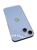 Encuentra el iPhone 14 Seminuevo Azul Libre de Fábrica 128GB en buen estado con marcas de uso en Guatemala.