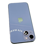 Venta de iPhone 14 Seminuevo en Guatemala, libre de fábrica, color azul, 128GB, con 80% de salud de batería.