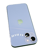 iPhone 14 seminuevo en Guatemala, azul, liberado de fábrica, 128GB, usado en buen estado con marcas de uso.