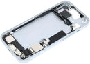 Carcasa iPhone 15 con puerto de carga flex y piezas pequenas (Azul) USADA