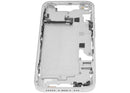 Chasis medio iPhone 14 Starlight (A2649, A2881) usado con pequeñas piezas, estructura y marco.