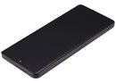 Pantalla OLED negra refurbished Xiaomi 13 Ultra con marco, lista para reparación de display.