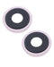 Lente para camara trasera con soporte y bisel para iPhone 13 / 13 Mini (Rosa) (Zafiro Real / Premium)