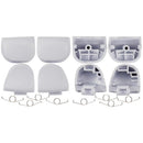 Botones gatillo blancos R1 L1 R2 L2 con resortes para reparación de control PlayStation 5 BDM-020.