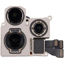Cámara trasera OEM pull Grade A para iPhone 15 Pro (A2848), ideal para reparación, con garantía.