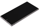 Pantalla soft OLED de repuesto para Samsung Galaxy S24 Ultra, 120Hz, con marco negro titanio.