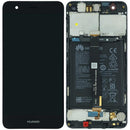 Pantalla LCD original Huawei Nova CAN-L01 negra, repuesto para reparación de display roto.
