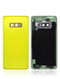 Tapa trasera con lente de cámara Samsung Galaxy S10E (No Logo) en Guatemala, producto aftermarket color amarillo canario.