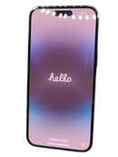 iPhone 14 Pro Max seminuevo negro, libre 128GB, pantalla OLED brillante, sistema triple cámara.