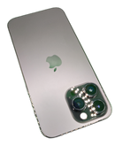 iPhone 14 Pro Max seminuevo negro, libre 128GB, pantalla OLED brillante, sistema triple cámara.