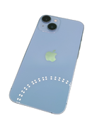iPhone 14 azul seminuevo, libre, 128GB, grado 1 como nuevo, certificado, con E-sim.