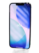 iPhone 14 azul seminuevo, libre de fábrica, 128GB, grado 1, salud de batería 85%, certificado, con E-sim.