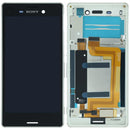 Pantalla LCD original blanca para Sony Xperia M4 Aqua (modelos E2303, E2306), ideal para reparación de pantalla rota.
