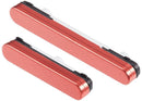 Botones laterales power y volumen rojos para Samsung Galaxy S26 Plus, repuesto para reparación.