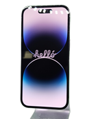 iPhone 14 Pro seminuevo negro, 128GB, libre, como nuevo, pantalla OLED, tres cámaras traseras.