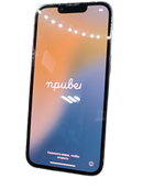 iPhone 13 Pro azul, seminuevo, 128GB, libre, con triple cámara y pantalla Super Retina XDR.