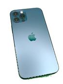 iPhone 12 Pro azul pacífico seminuevo de 128GB, con triple cámara, libre de fábrica.