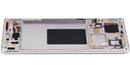 Pantalla OLED morada refurbished para Xiaomi 12 Pro/12S Pro con marco, ideal para reparación de display.